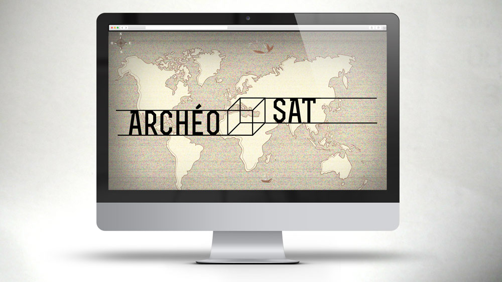 Landing page for Archéo Sat, a serious game for the CNES (french National Center of Space Studies) with SapienSapienS agency.