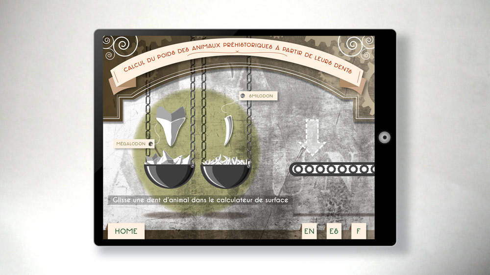 Home page.  Web Project.  Game Design and Illustration by Scaffold Graphics for the Open Call of Toulouse Museum Anniversary. 